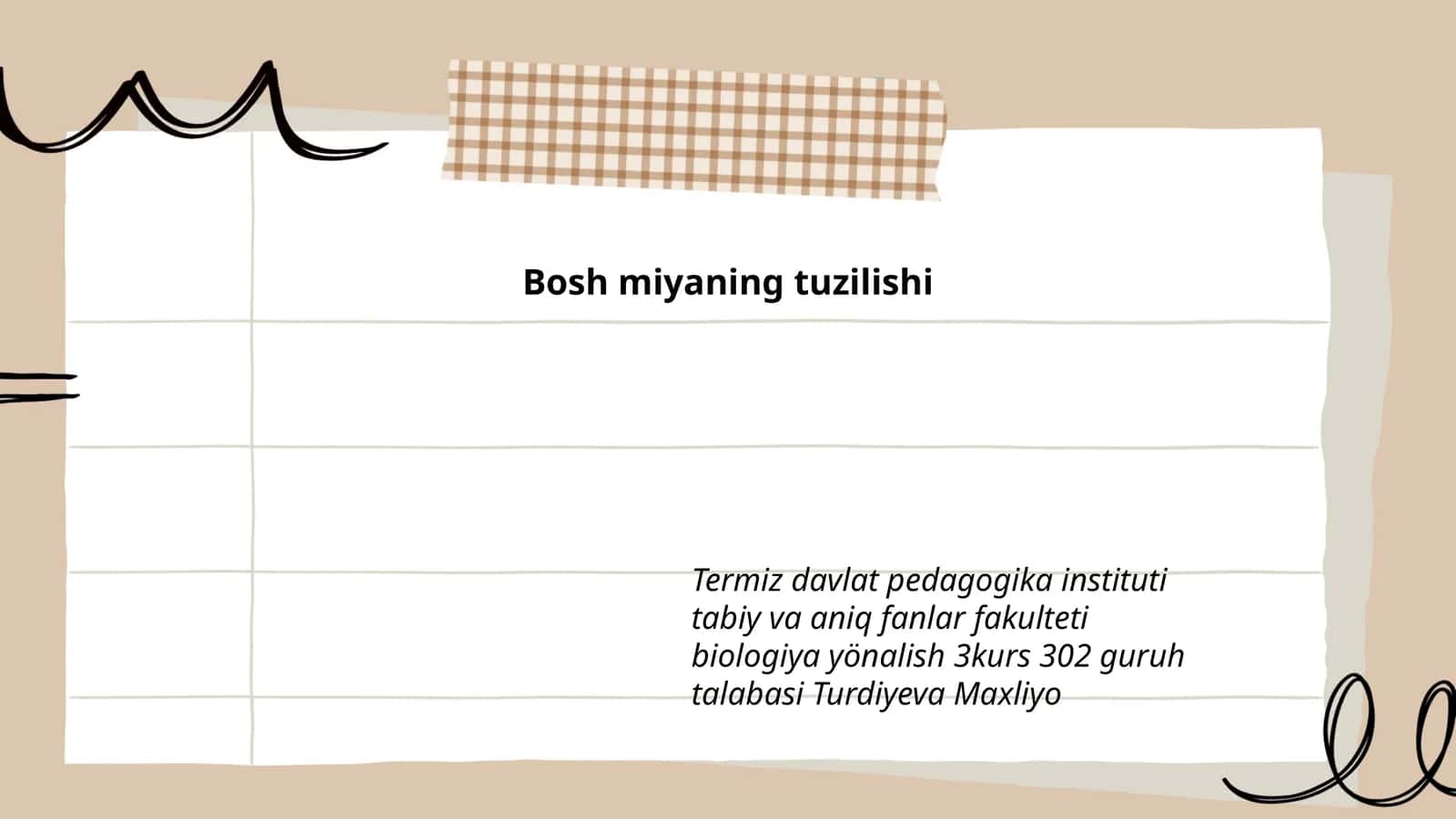 Bosh miyaning tuzilishi