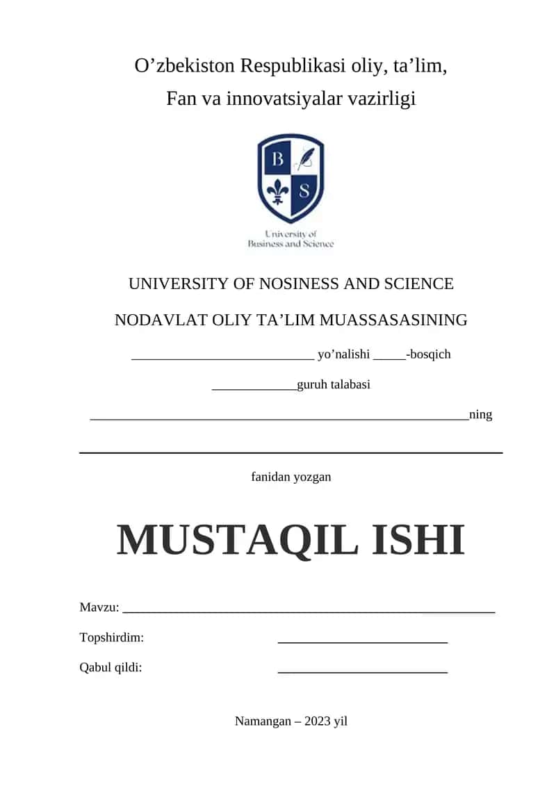 MUSTAQIL ISHI