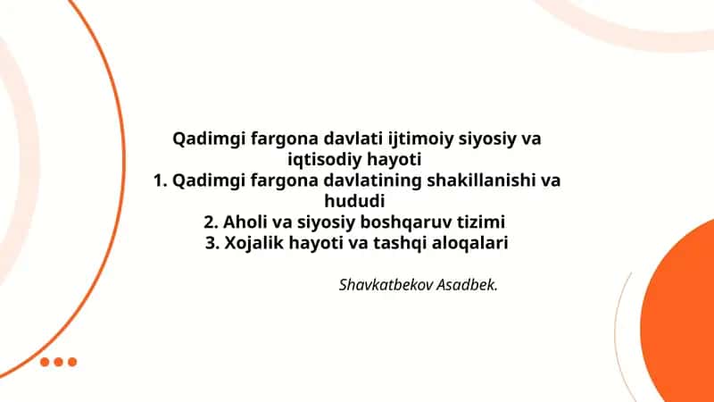 Qadimgi fargona davlati ijtimoiy siyosiy va iqtisodiy hayoti