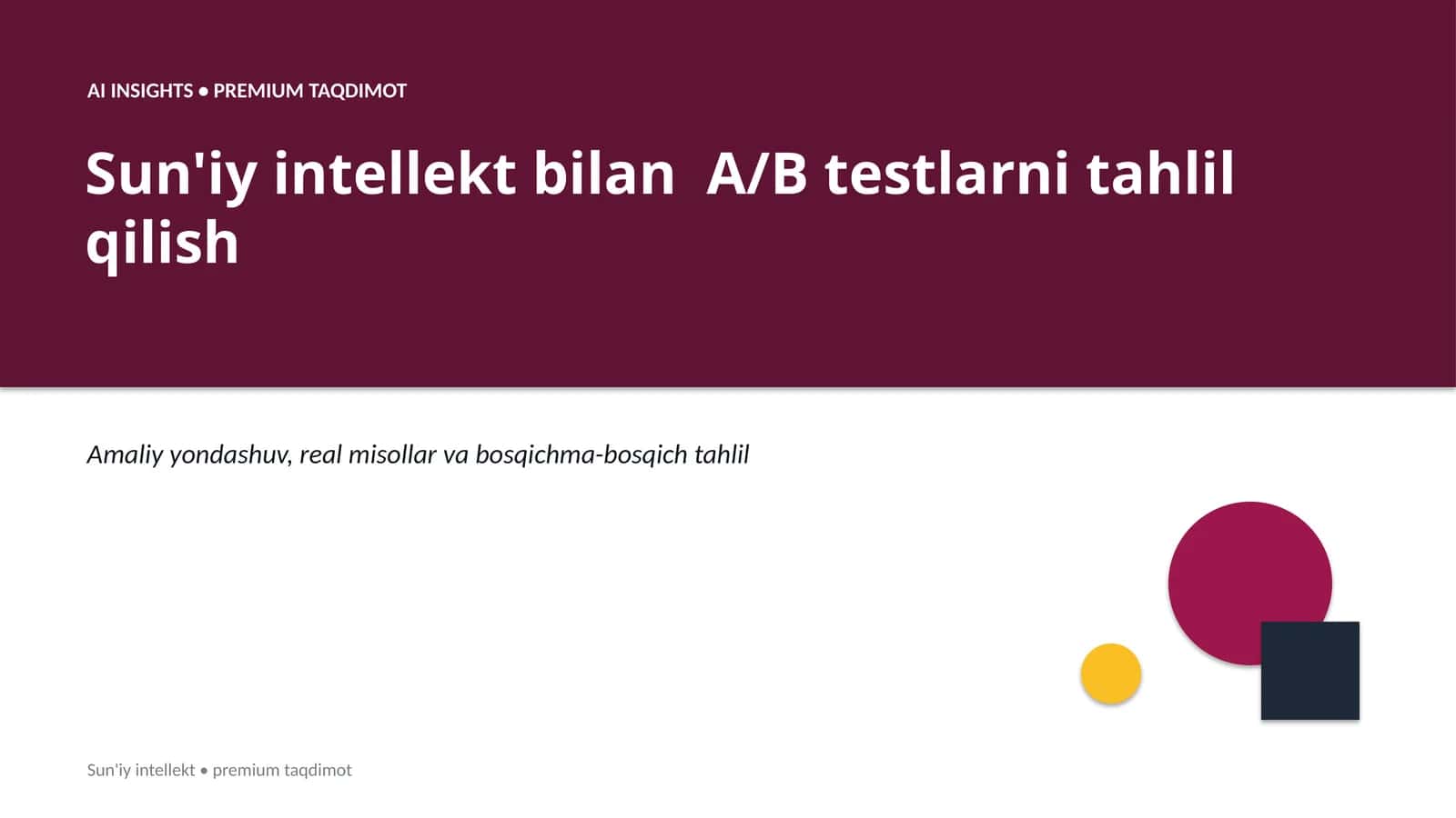 PREMIUM TAQDIMOT