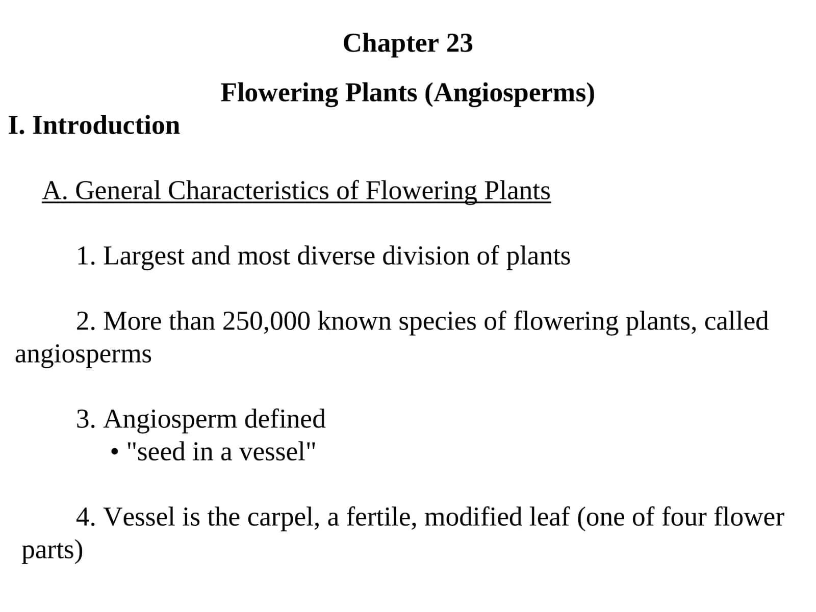 Angiosperms