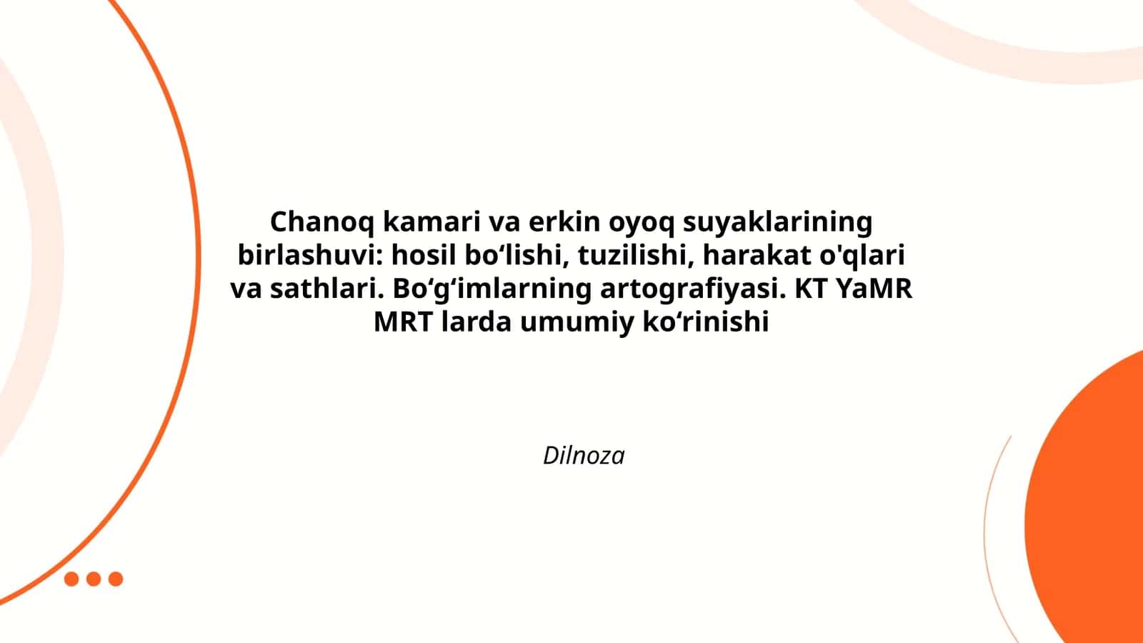 Chanoq kamari va erkin oyoq suyaklarining birlashuvi