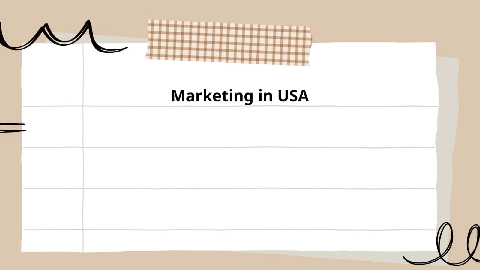 Marketing in USA