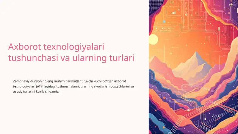 Axborot texnologiyalari