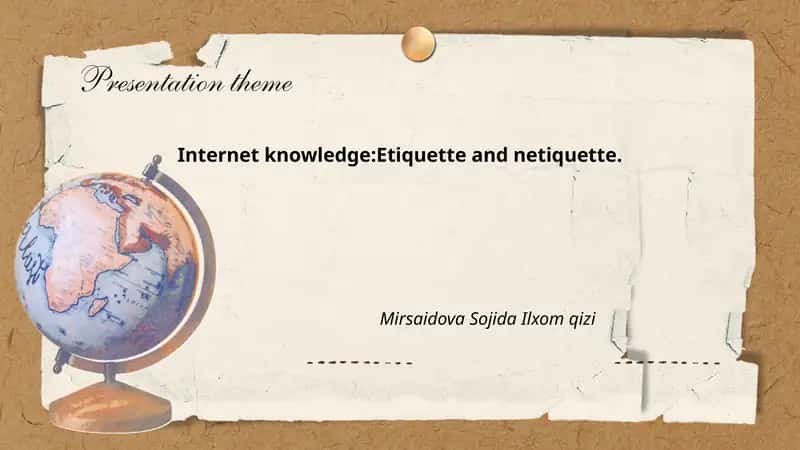 Internet knowledge:Etiquette and netiquette