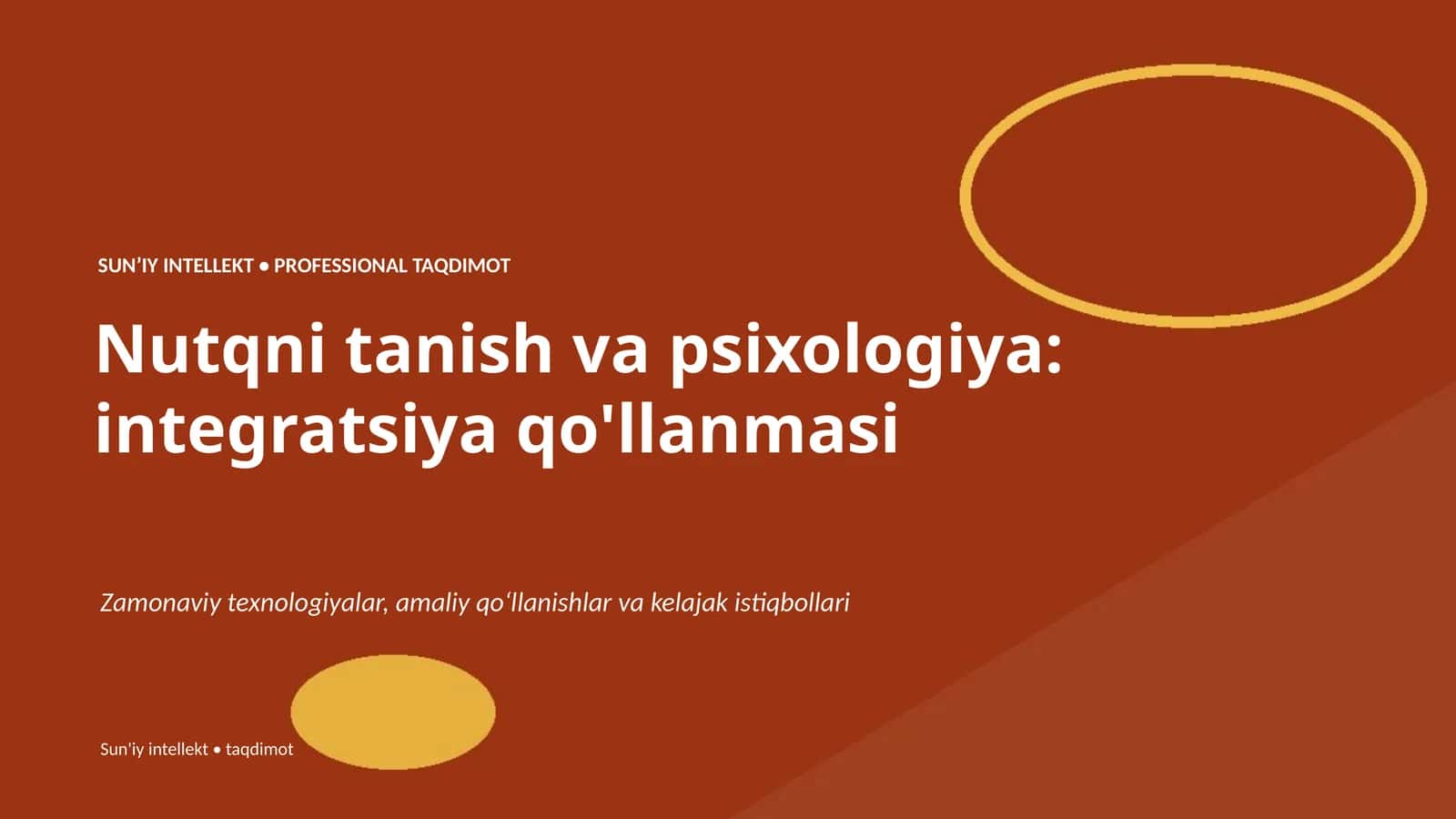 Nutqni tanish va psixologiya: integratsiya qo'llanmasi