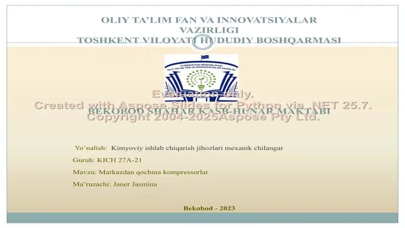 Markazdan qochma kompressorlar