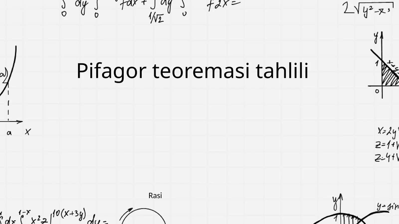 Pifagor teoremasi tahlili