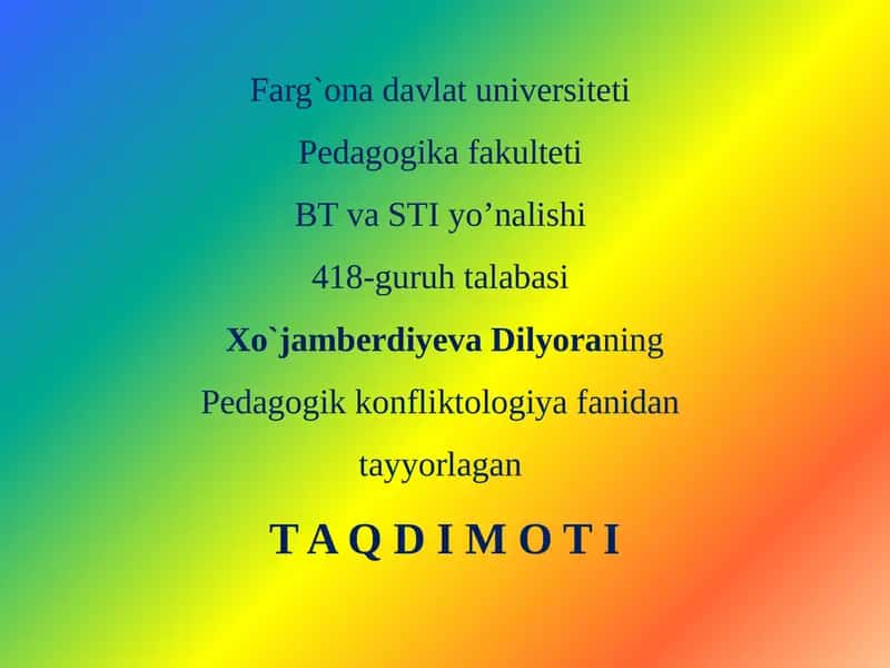 Ichki shaxsiy konflikt