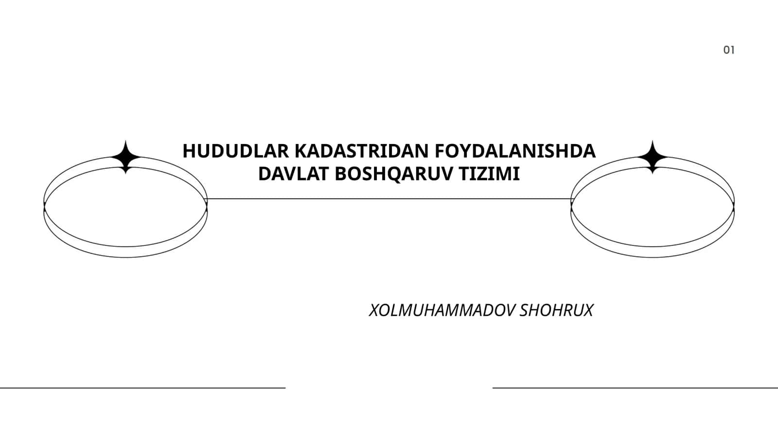 HUDUDLAR KADASTRIDAN FOYDALANISHDA DAVLAT BOSHQARUV TIZIMI