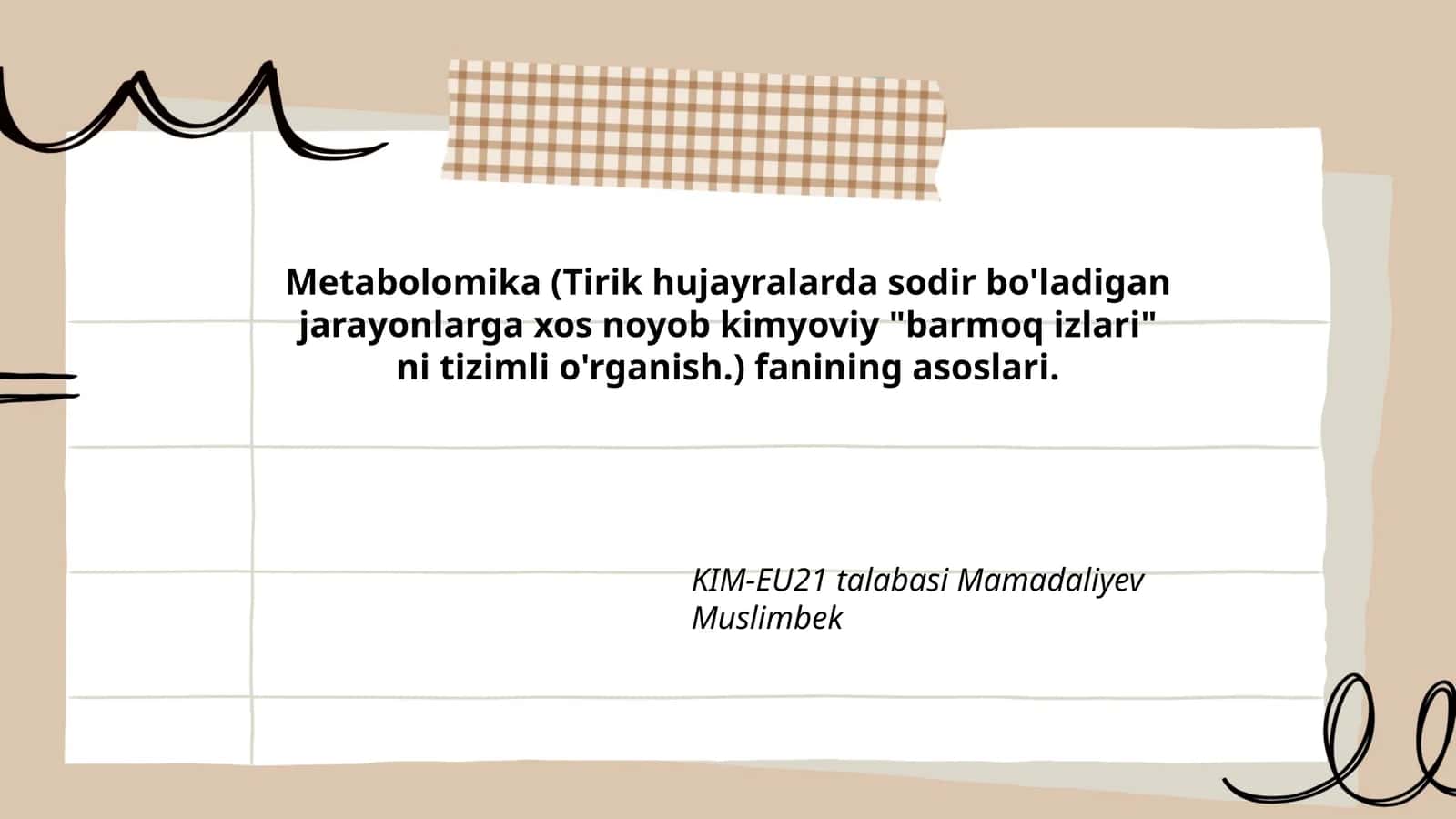 Metabolomika