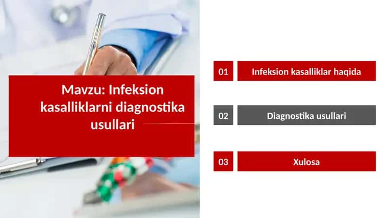 Infeksion kasalliklarni diagnostika usullari