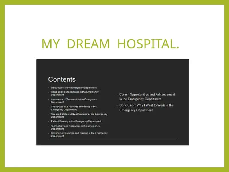 MY DREAM HOSPITAL.