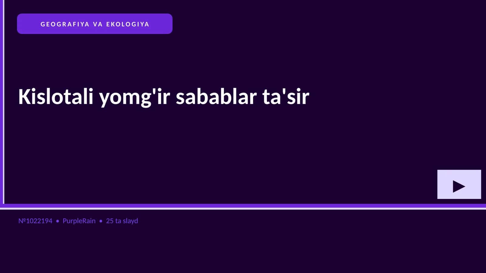 Kislotali yomg'ir sabablar ta'sir