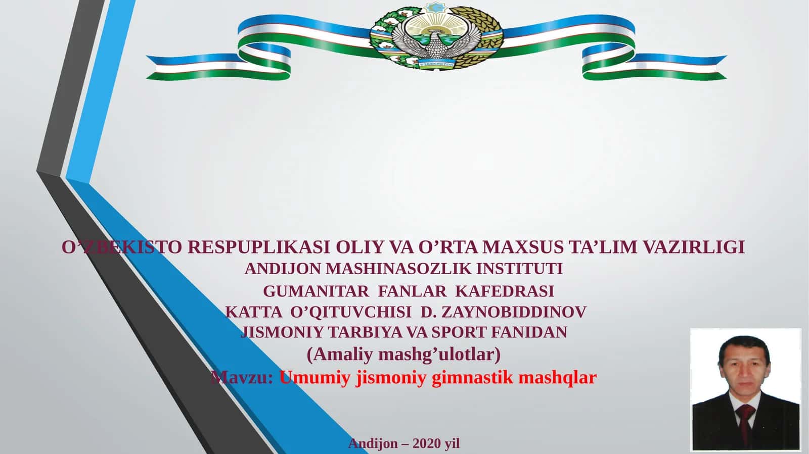 Umumiy jismoniy gimnastika mashqlari
