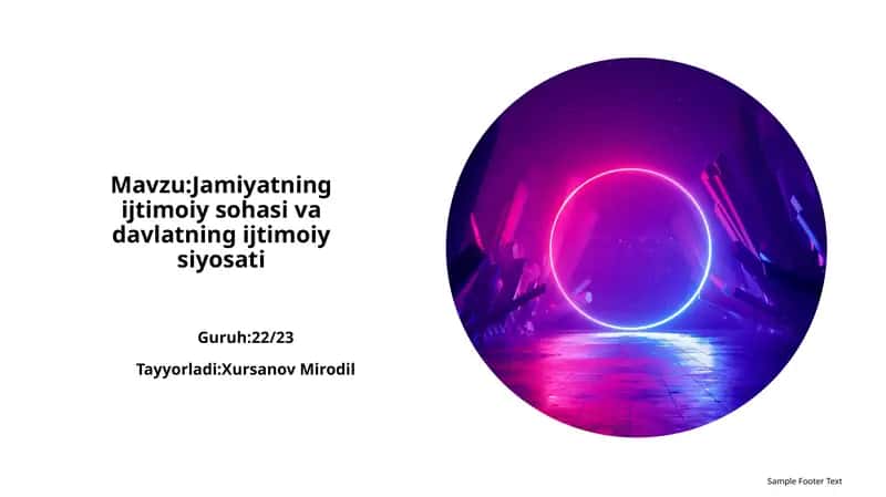 Jamiyatning ijtimoiy sohasi va davlatning ijtimoiy siyosati