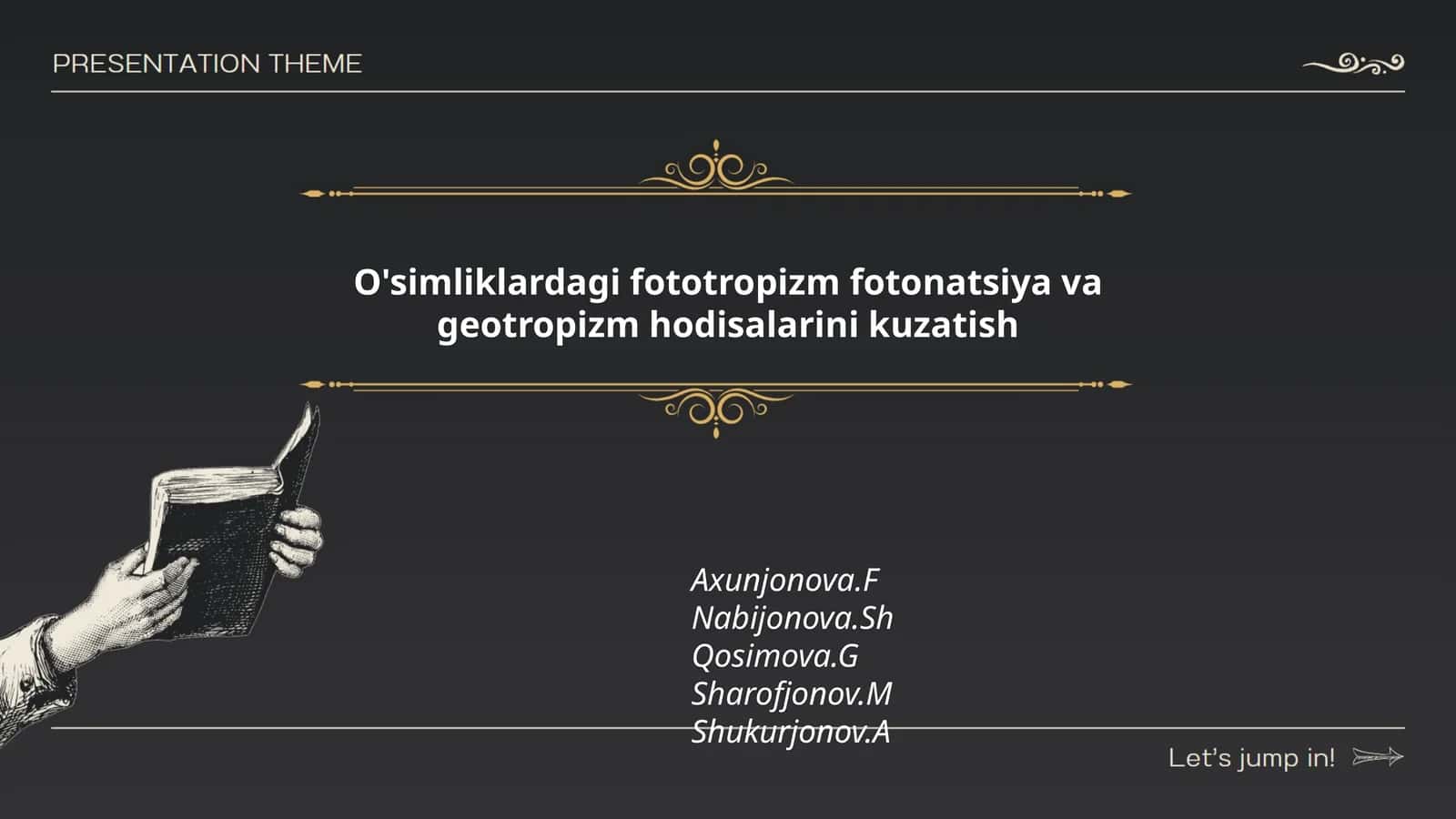 O'simliklardagi fototropizm fotonatsiya va geotropizm hodisalarini kuzatish