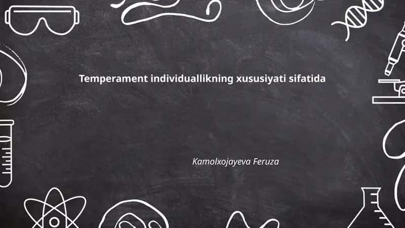 Temperament individuallikning xususiyati sifatida