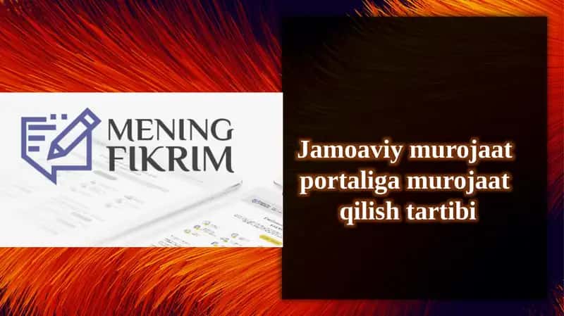 Jamoaviymurojaat Portalining Huquqiy Asoslari