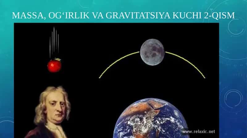 Massa va Og‘irlik Vagravitatsiya kuchi