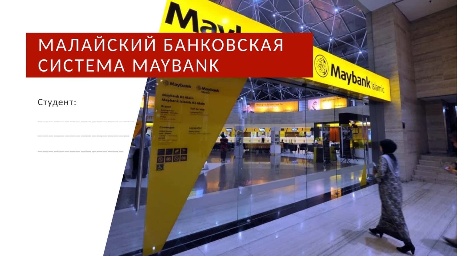 Малайский банковская система