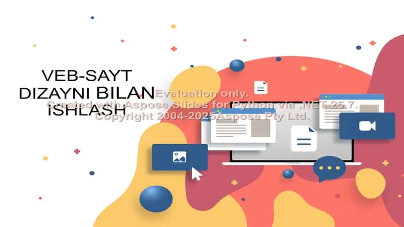 Veb-sayt dizayni bilan ishlash