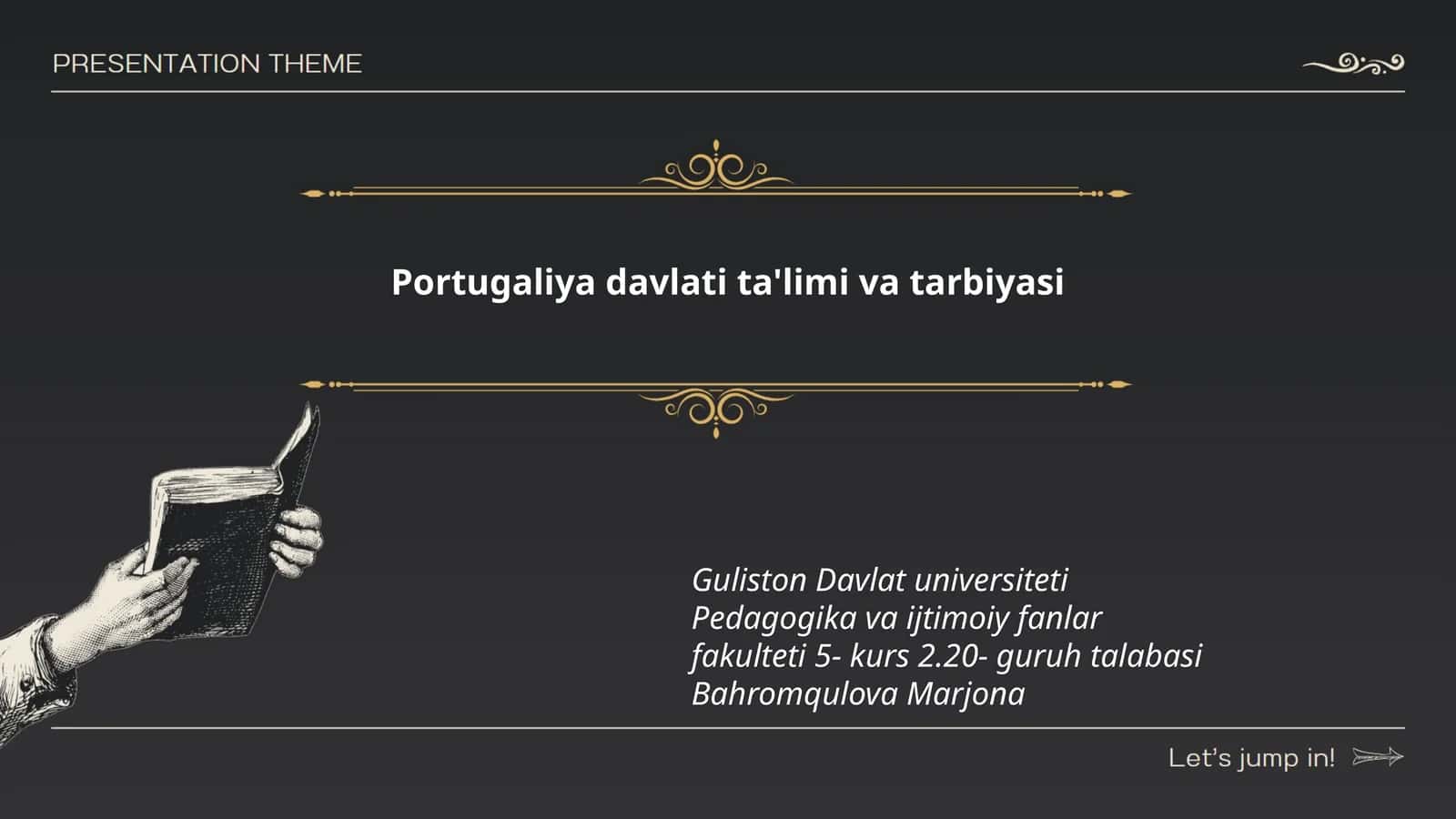 Portugaliya davlati ta'limi va tarbiyasi