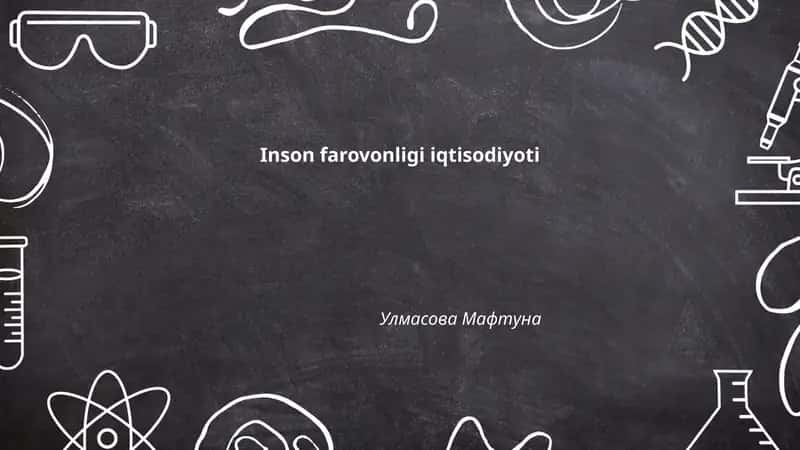 Inson farovonligi iqtisodiyoti