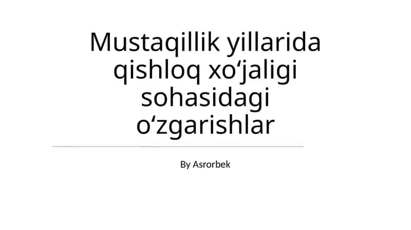 Zamonaviy Texnologiyalar va Innovatsiyalar