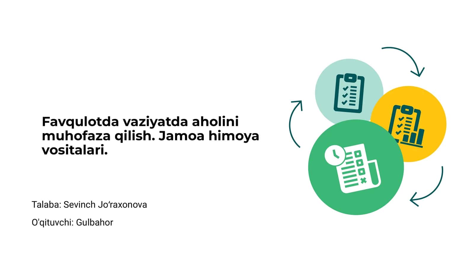 Favqulodda vaziyatlar va aholini muhofaza qilish