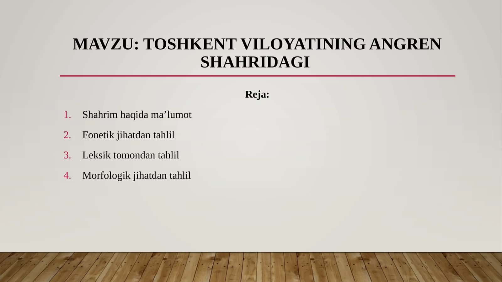 Toshkent viloyatining Angren shahridagi