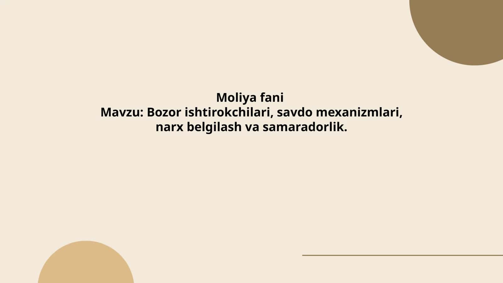 Moliya fani