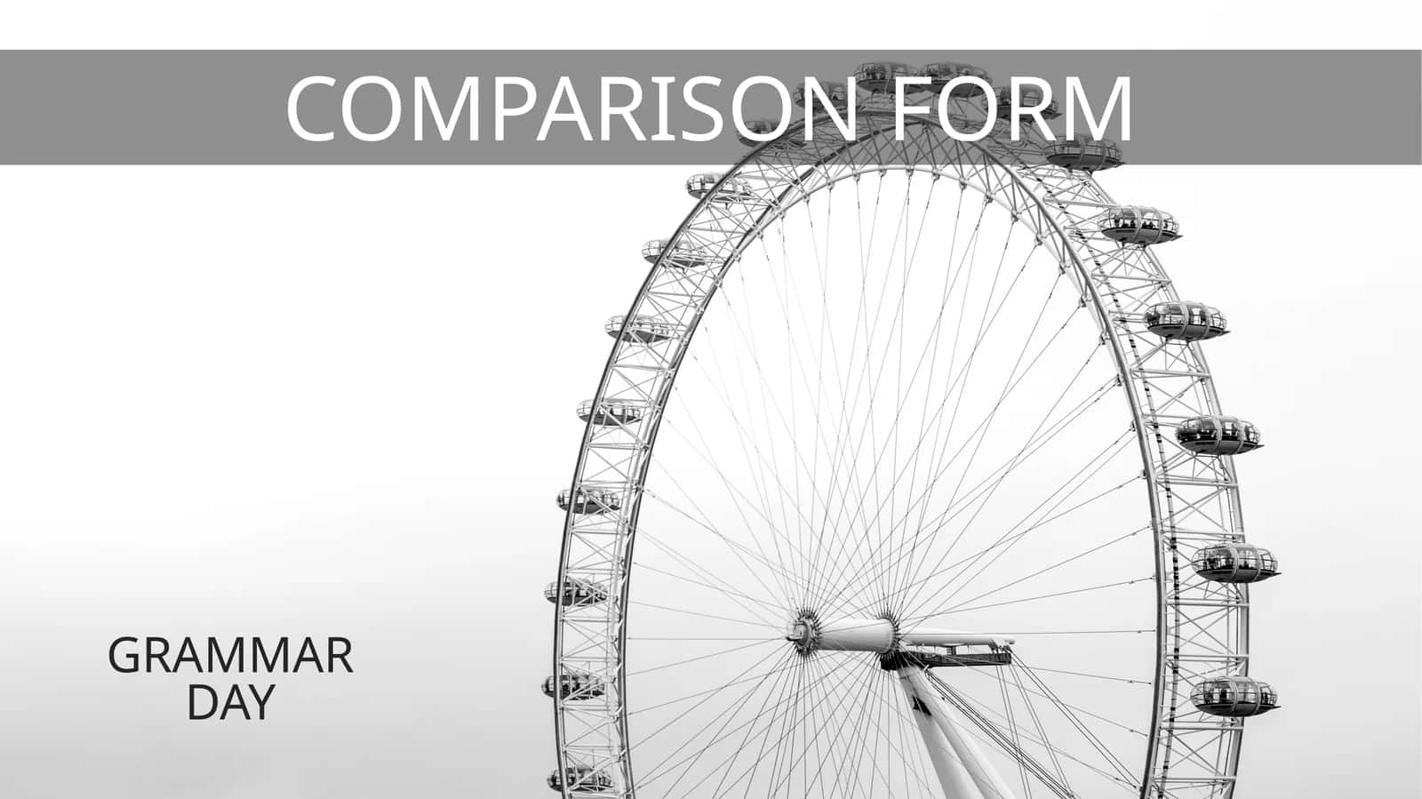 COMPARISON FORM