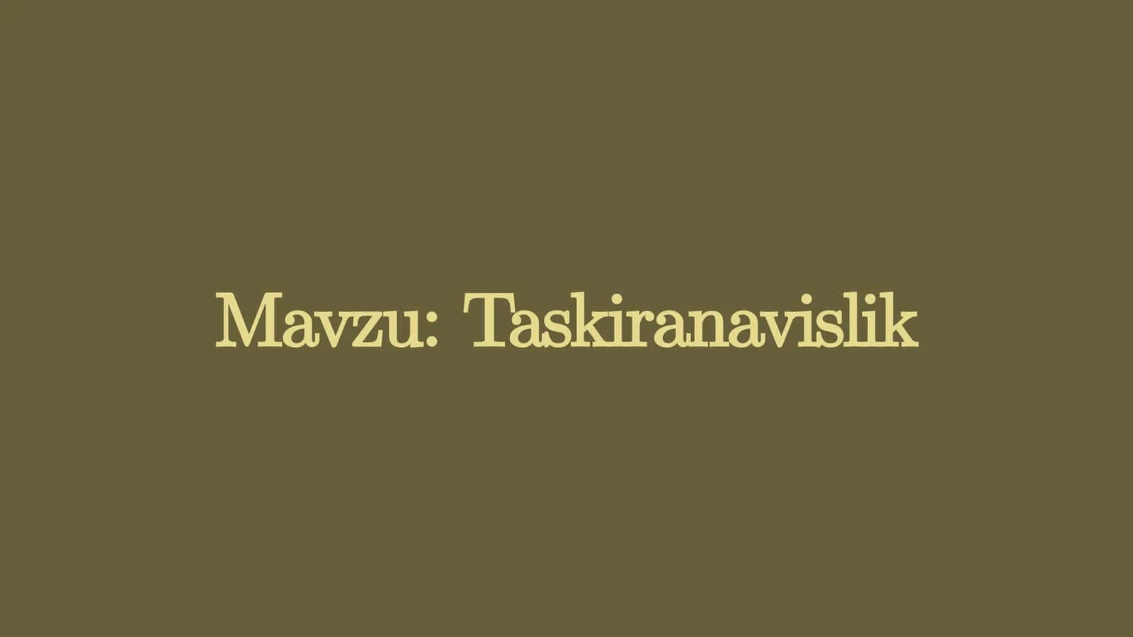 Taskiranavislik