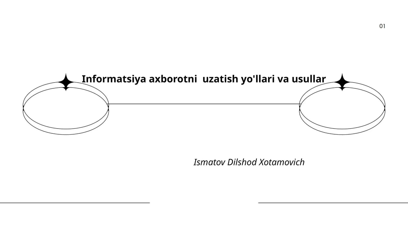 Informatsiya axborotni uzatish yo'llari va usullar