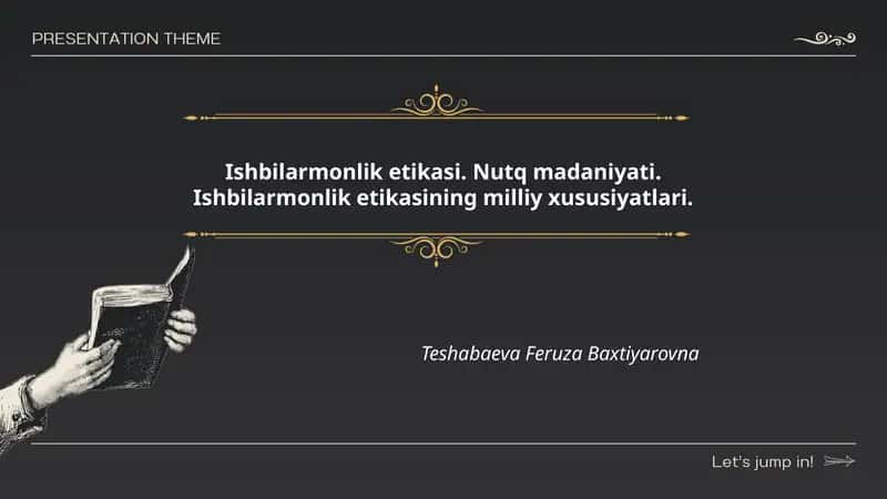 Ishbilarmonlik Etikasi