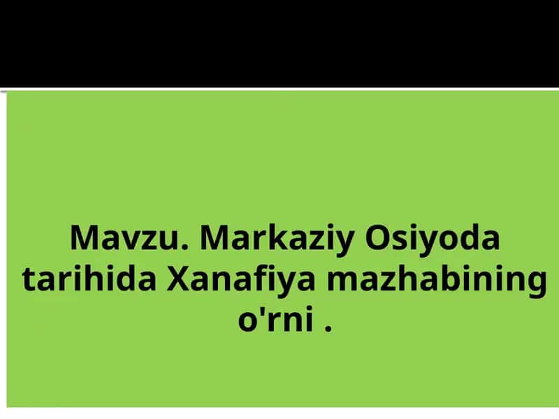Hanafiylik mazhabi tarihi