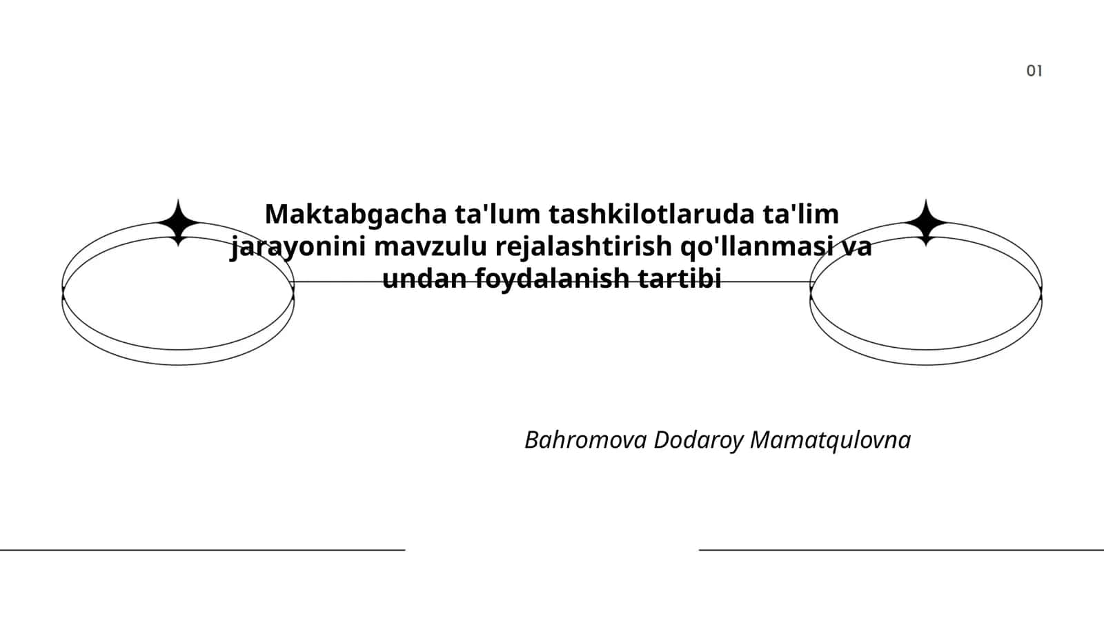 Maktabgacha ta'lum tashkilotlaruda ta'lim jarayonini mavzulu rejalashtirish qo'llanmasi va undan foydalanish tartibi