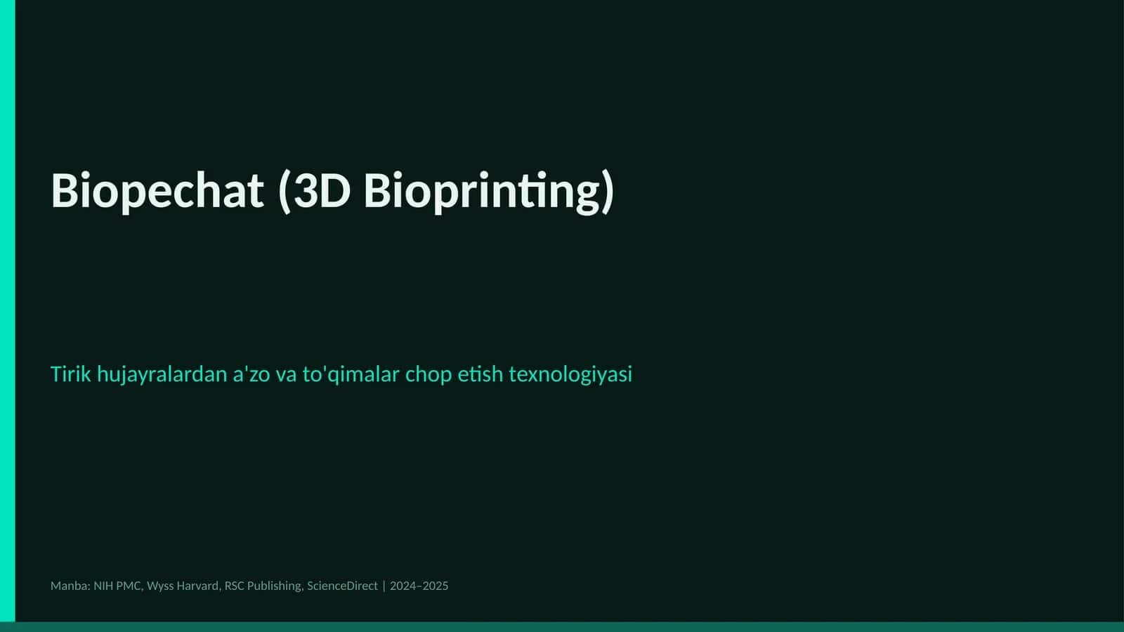 Biopechat (3D Bioprinting)