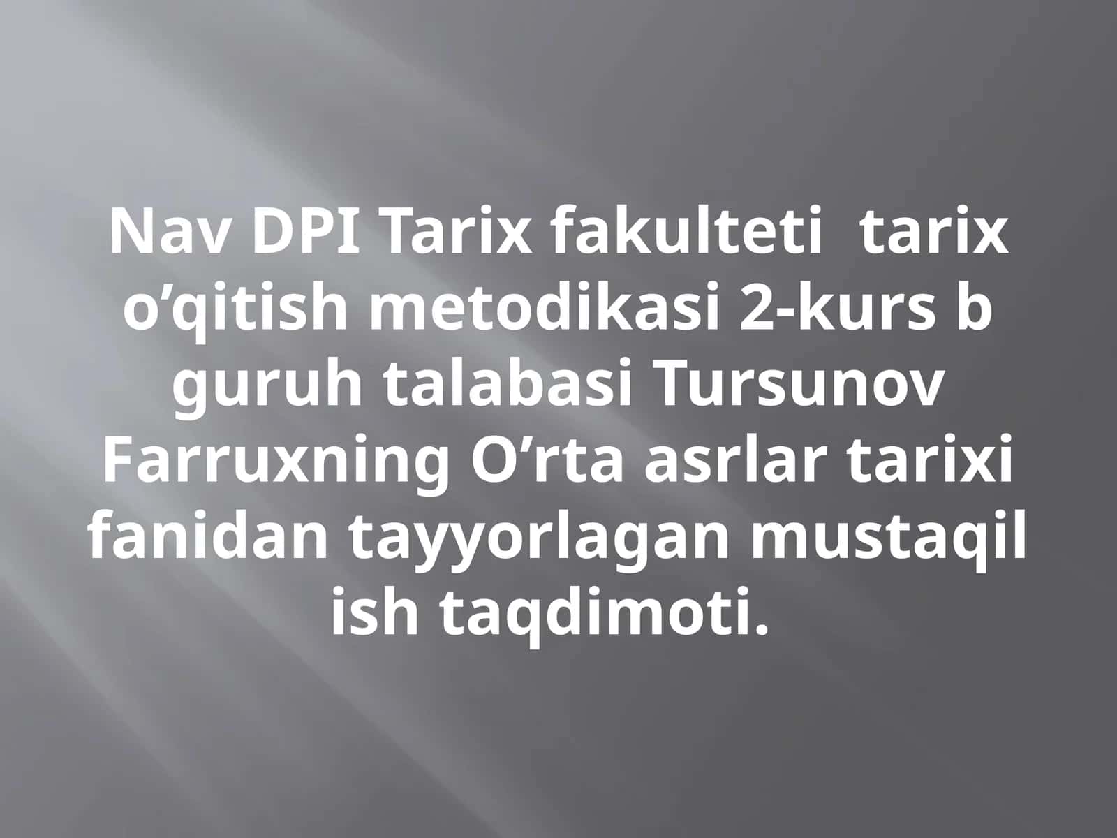 O’rtaasrlarda G'arbiyyevropa shaharlarida hunarmandchilik sexlari