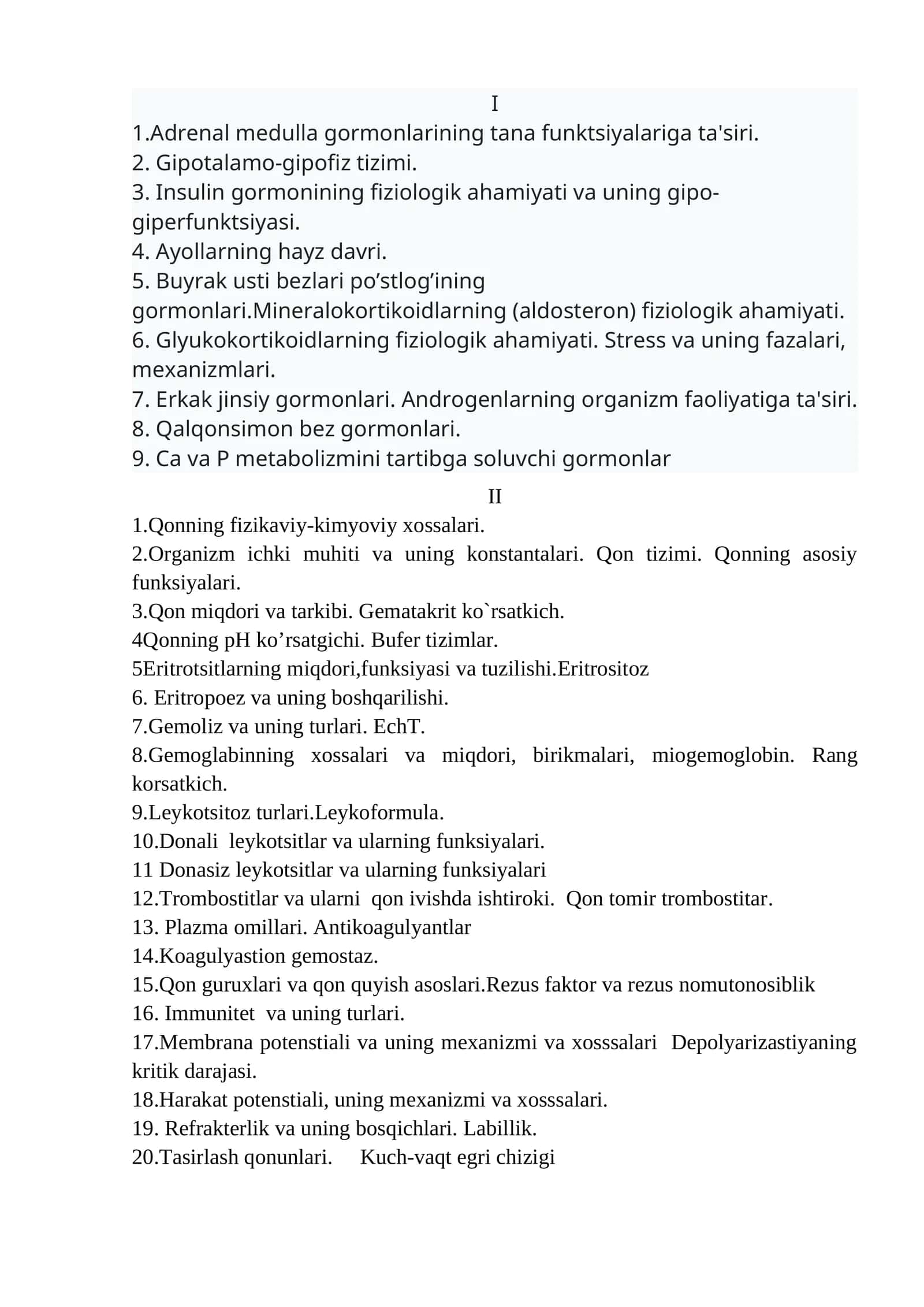 Qonning fizikaviy-kimyoviy xossalari