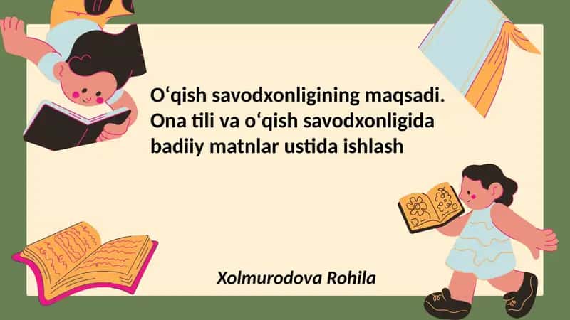O‘qish savodxonligi