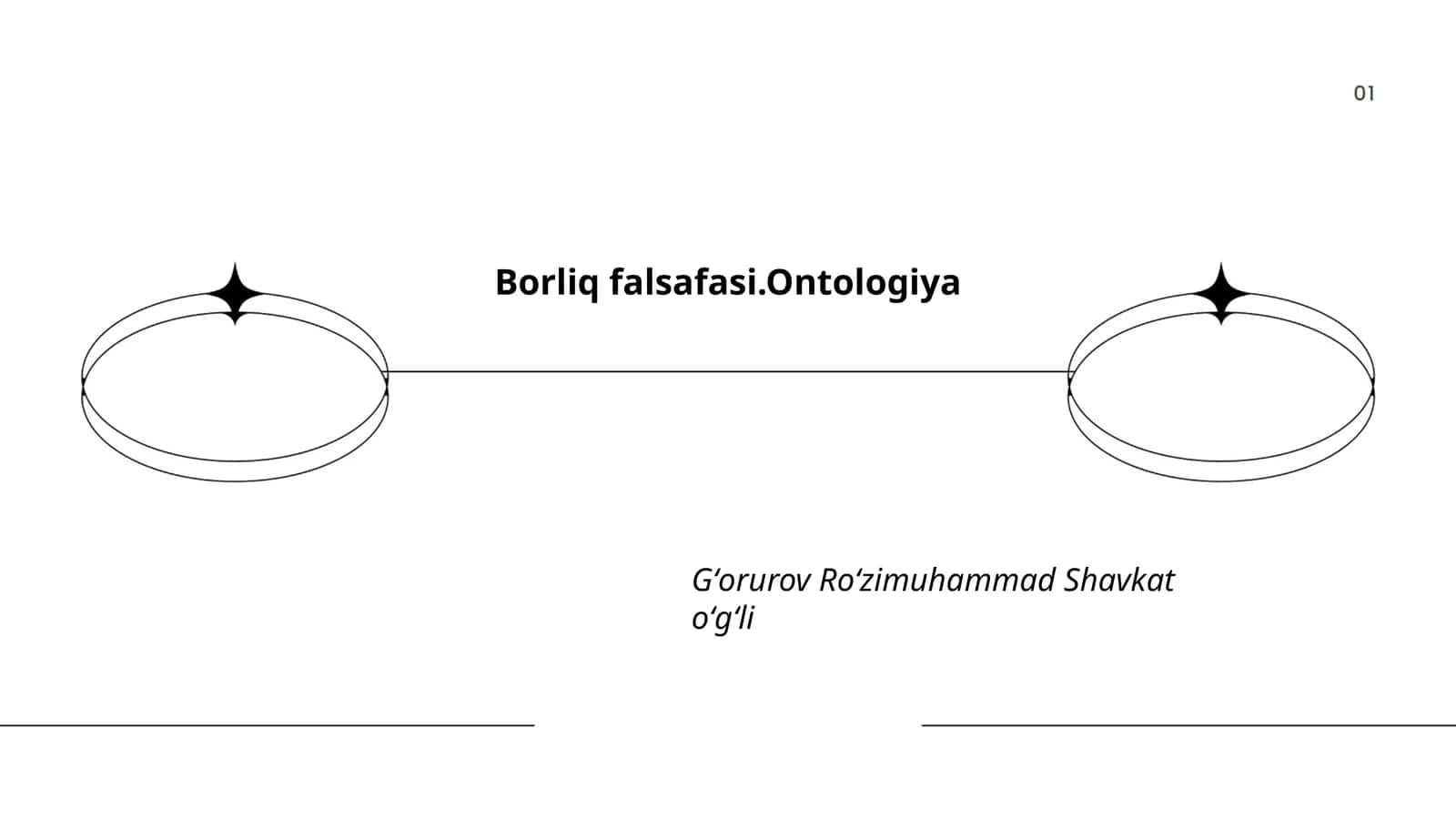 Borliq falsafasi.Ontologiya