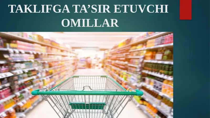 Taklifga Ta'siretuvchi Omillar