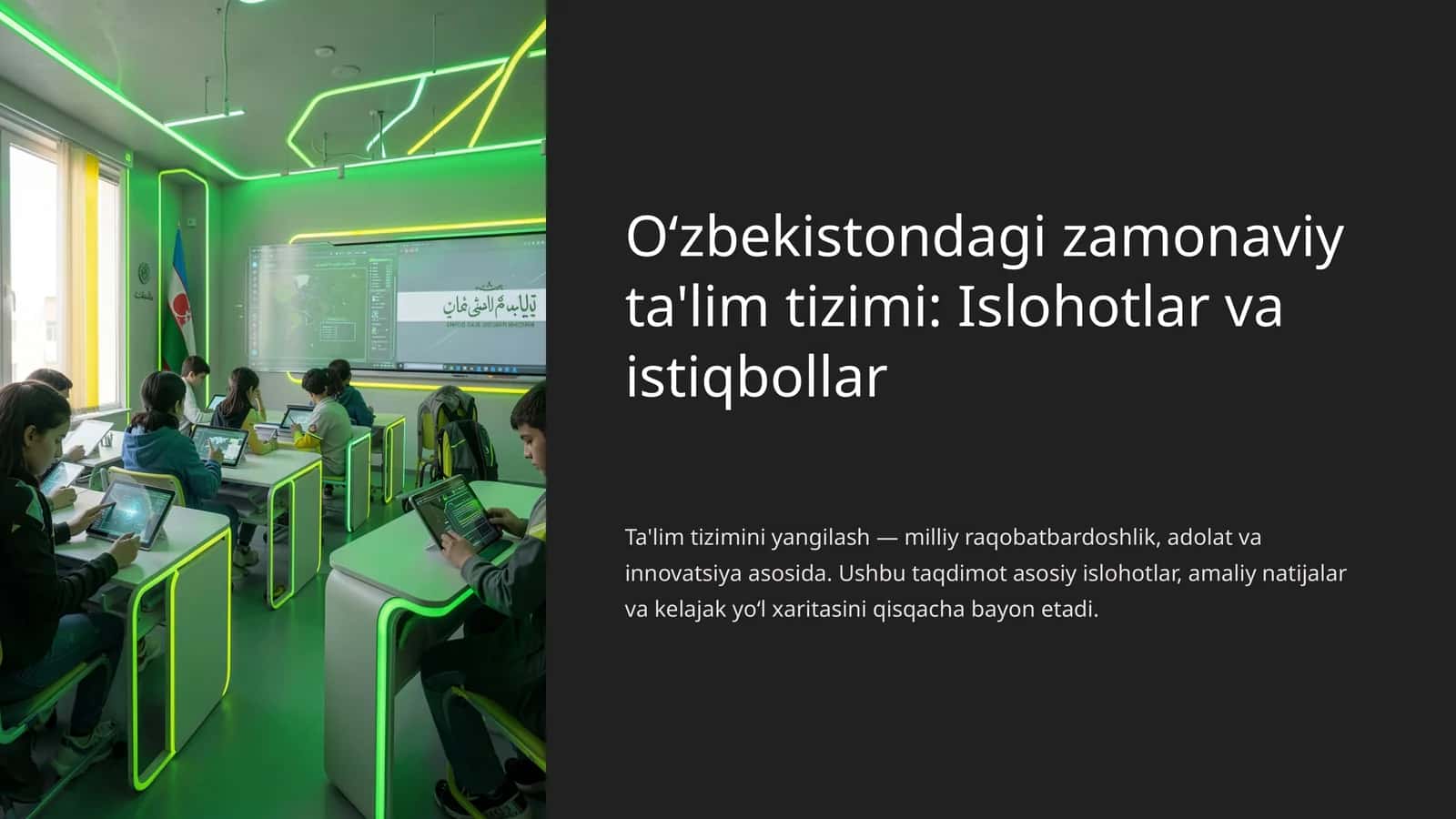 Oʻzbekistondagi zamonaviy ta'lim tizimi: Islohotlar va istiqbollar