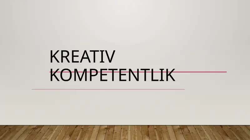 Kreativ Kompetentlik
