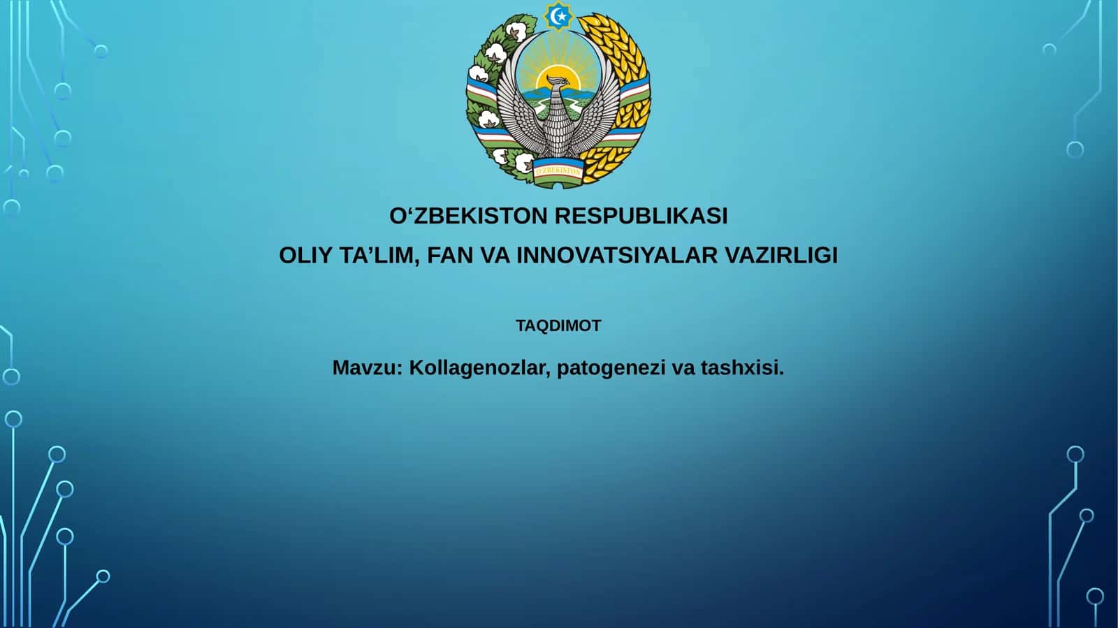 Kollagenozlar, patogenezivatashxisi