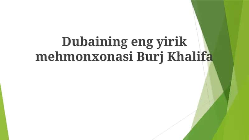 DubainingengyirikmehmonxonasiBurjKhalifa