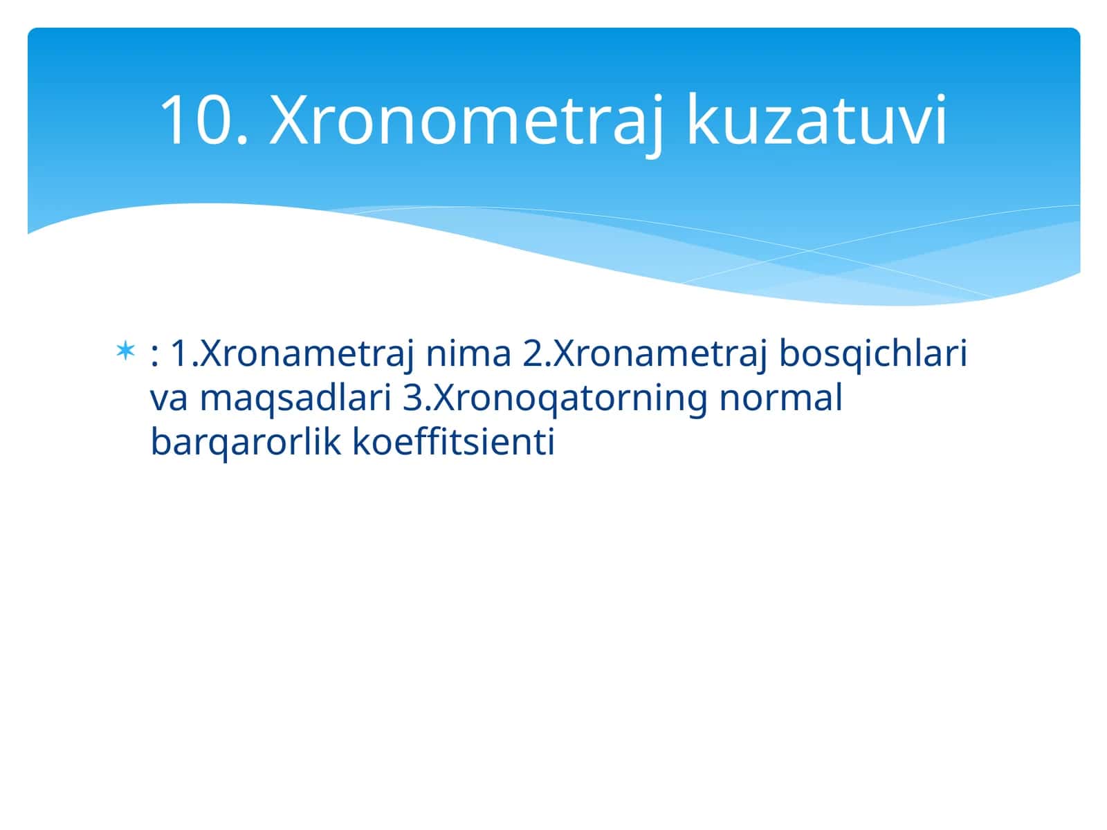 Xronometraj