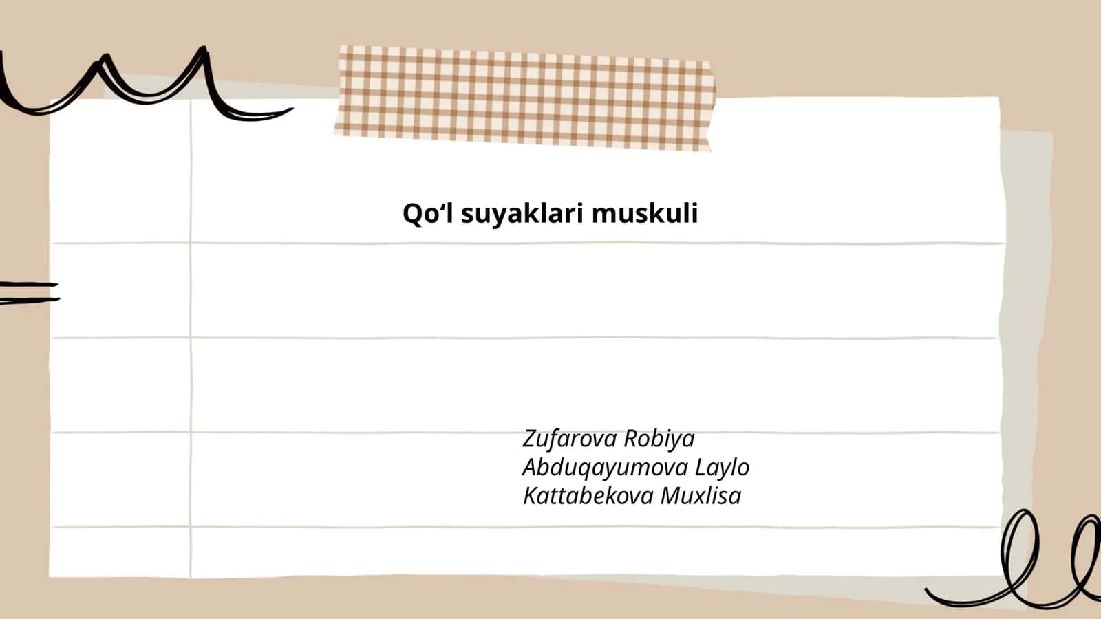 Qoʻl suyaklari muskuli